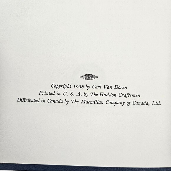 Palladium Press Benjamin Franklin Vol I Hardcover Gold Edge Pages 2001 Van Doren - Picture 5 of 10